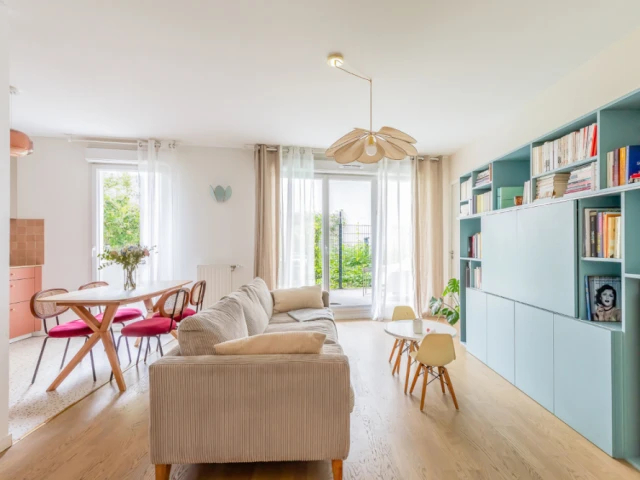 Le relooking de cet appartement a nécessité deux mois