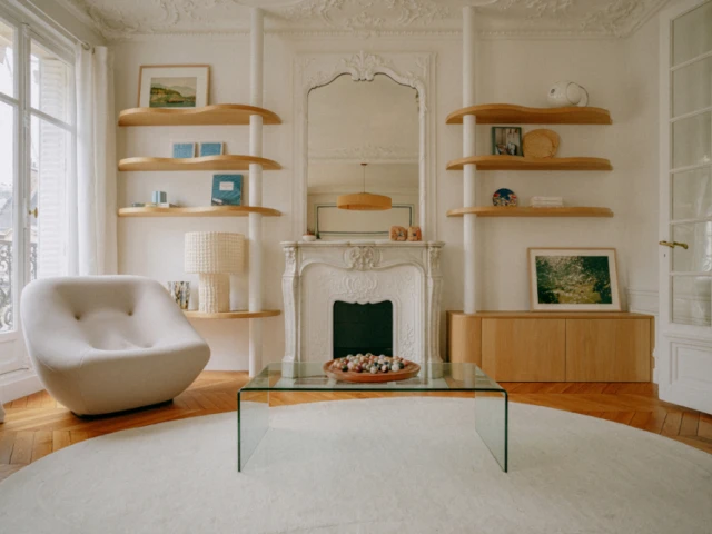 Un salon aux formes organiques