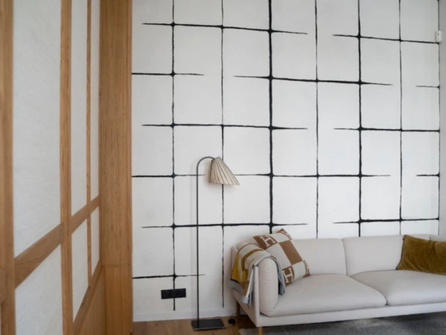 Un papier peint très graphique