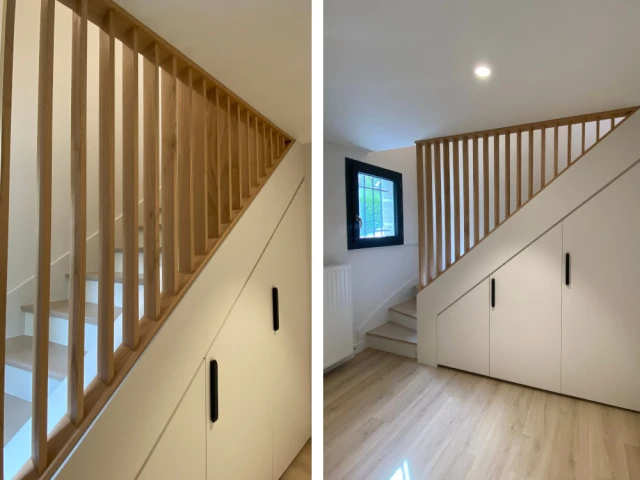 L'entrée et son escalier customisé