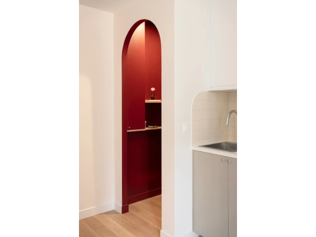 La nouvelle entrée vue de la pièce à vivre