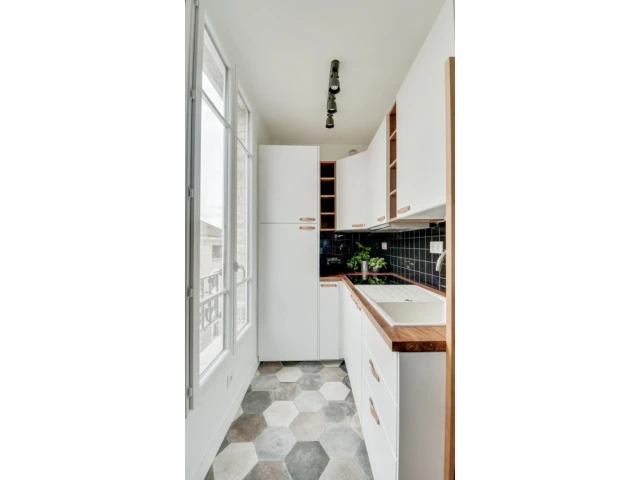 Une cuisine semi-ouverte 