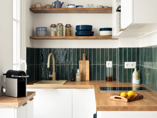 Des étagères ouvertes 