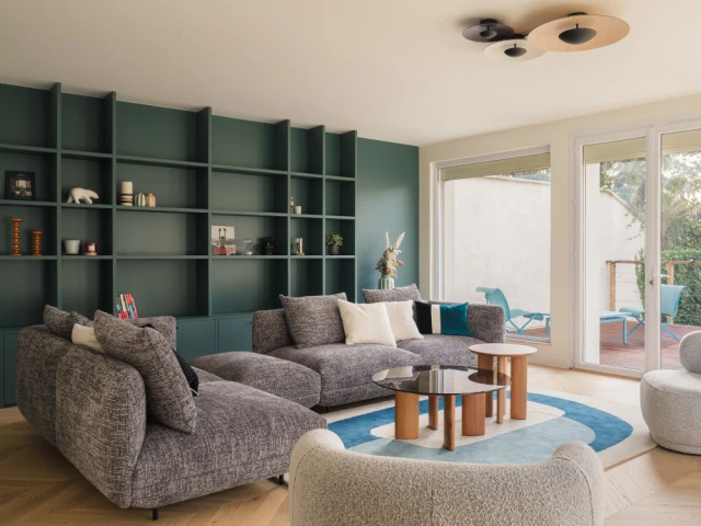 Le nouveau salon après rénovation 