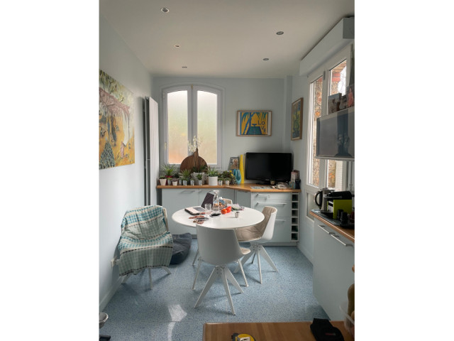 Le coin repas avant les travaux