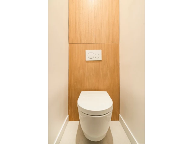 Des toilettes à l'esprit minimaliste 