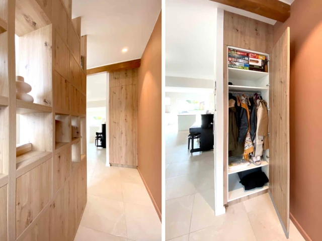 Apr&egrave;s : Une entr&eacute;e d&eacute;limit&eacute;e, mais ouverte sur le reste de la maison