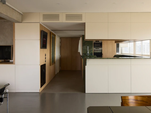 Une cuisine sculpturale au c&oelig;ur du projet