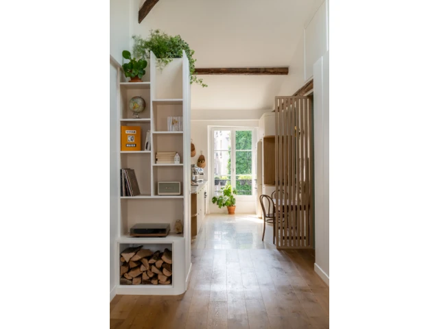 Perspective depuis le salon 