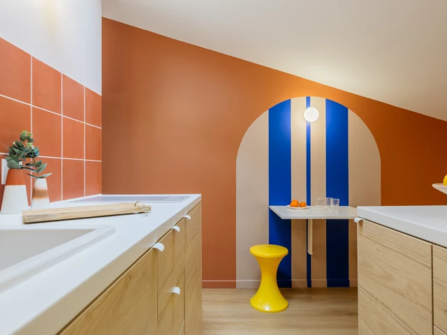 Le coin repas de l'appartement 