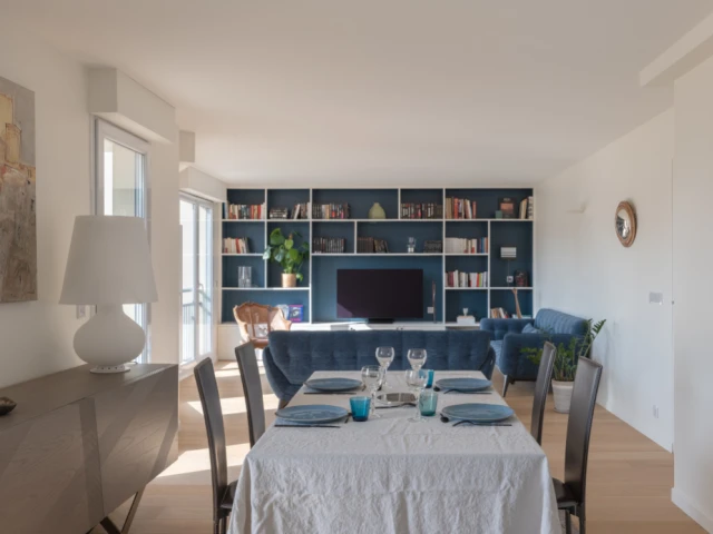 Le salon-salle &agrave; manger apr&egrave;s la r&eacute;novation 