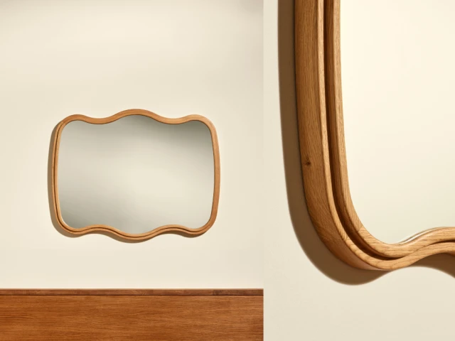 Miroir Noto ch&ecirc;ne naturel 