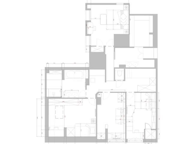 Plan de l'&eacute;tage apr&egrave;s les travaux 