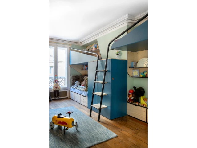 Deux lits en mezzanine 