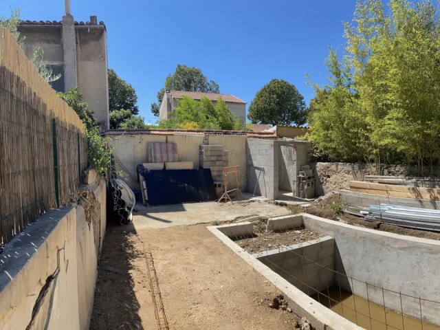 La piscine avant les travaux 