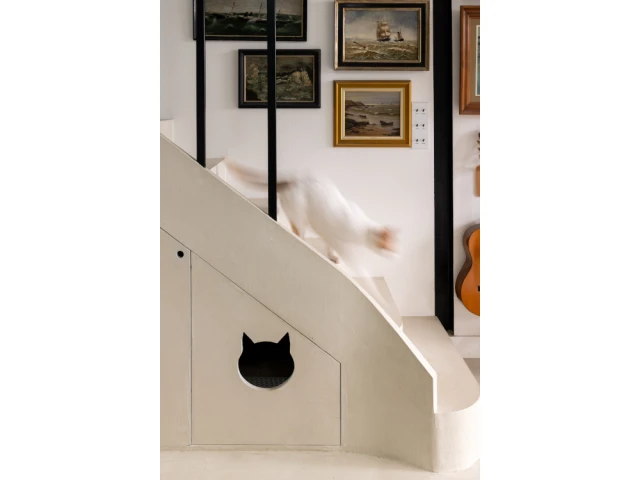 L'escalier apr&egrave;s r&eacute;novation 