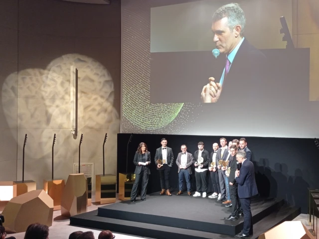 Nicolas Godet, le directeur g&eacute;n&eacute;ral de Point.P, lors de la remise des Troph&eacute;es d'Or de la R&eacute;novation le 6 f&eacute;vrier 2026 