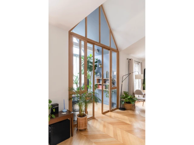 Vue du bureau depuis le salon 