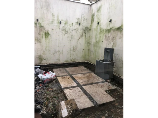 Le jardin avant les travaux 