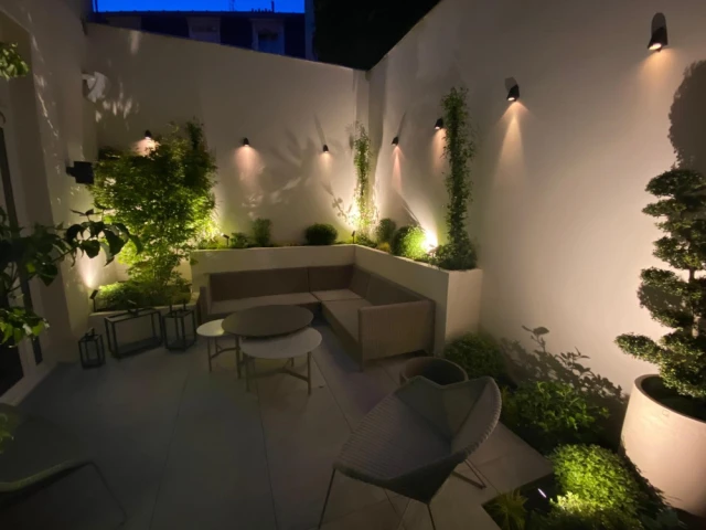 La nouvelle terrasse &agrave; la nuit tomb&eacute;e 