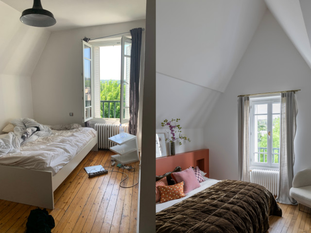 La chambre parentale avant et apr&egrave;s 