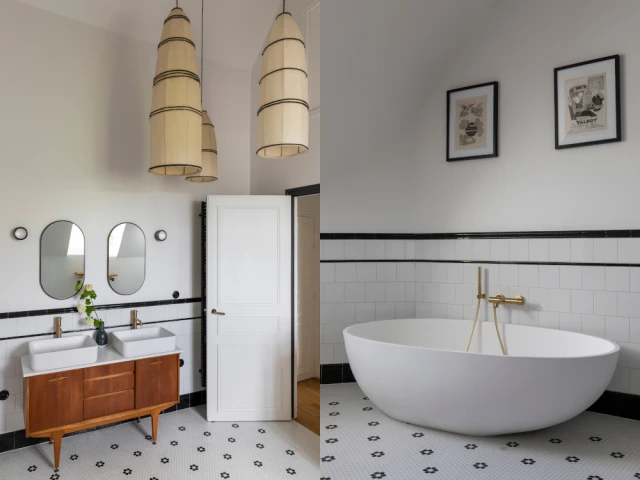 La salle de bain parentale apr&egrave;s les travaux 