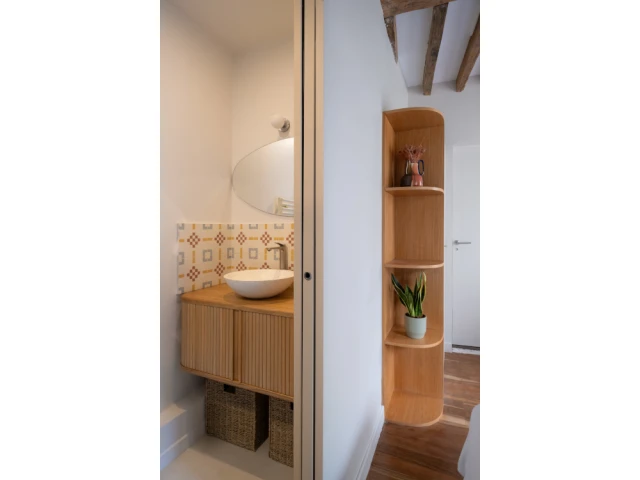 La salle de bain apr&egrave;s les travaux 