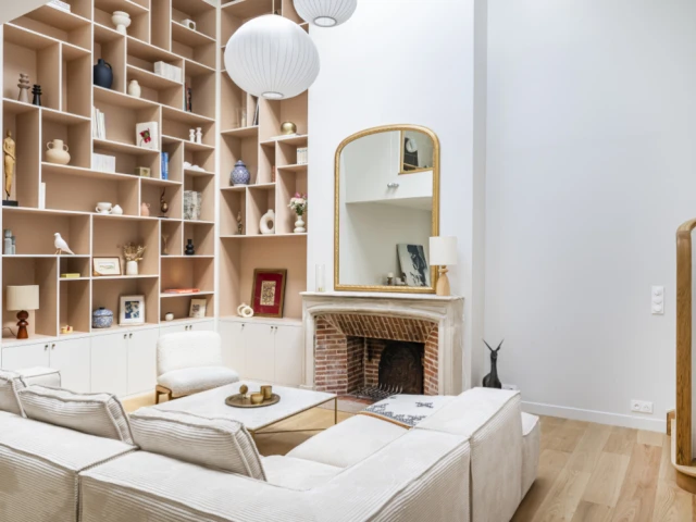 Le salon apr&egrave;s les travaux 