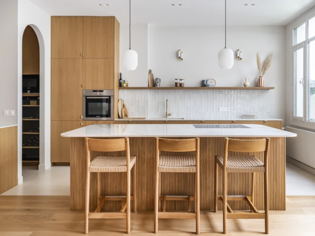 La cuisine apr&egrave;s les travaux 