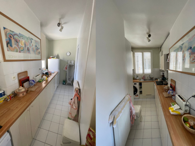 La cuisine avant travaux 