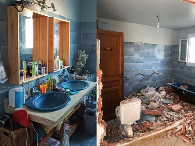 L'ancienne salle de bain parentale 