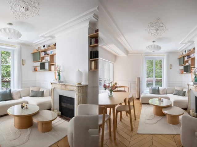 Cr&eacute;er un ensemble coh&eacute;rent - Le salon apr&egrave;s les travaux 