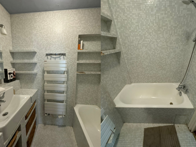 La salle de bain avant les travaux 