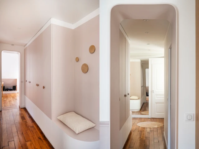 Le couloir apr&egrave;s les travaux 