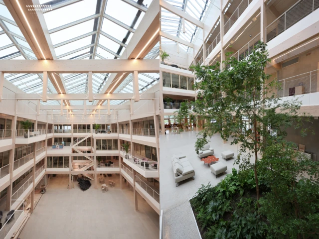 Une place centrale donn&eacute;e au v&eacute;g&eacute;tal - L'Atrium