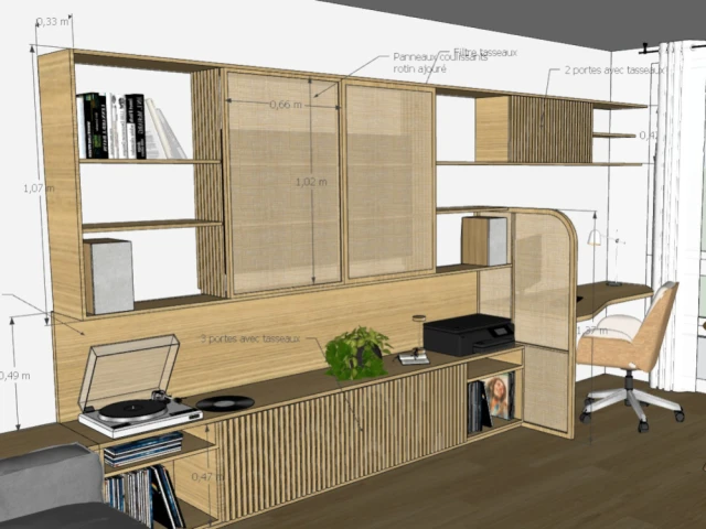 3D du meuble 