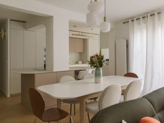 La cuisine apr&egrave;s les travaux 