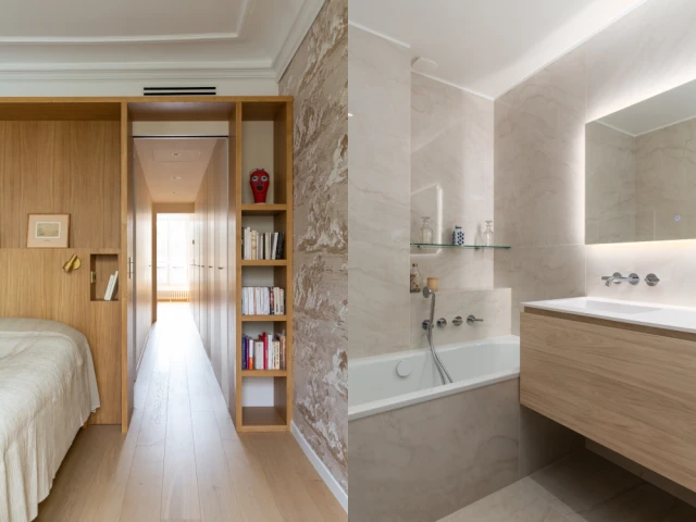 La salle de bain et le dressing des parents 