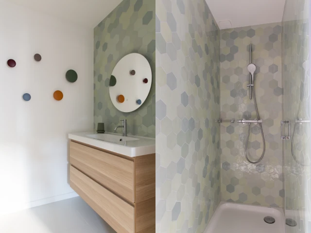 La nouvelle salle de bain d'enfant 