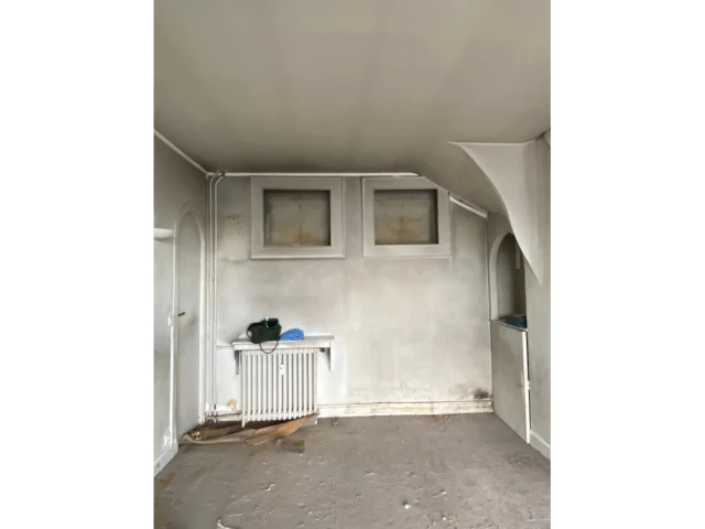 L'emplacement de la future cuisine 