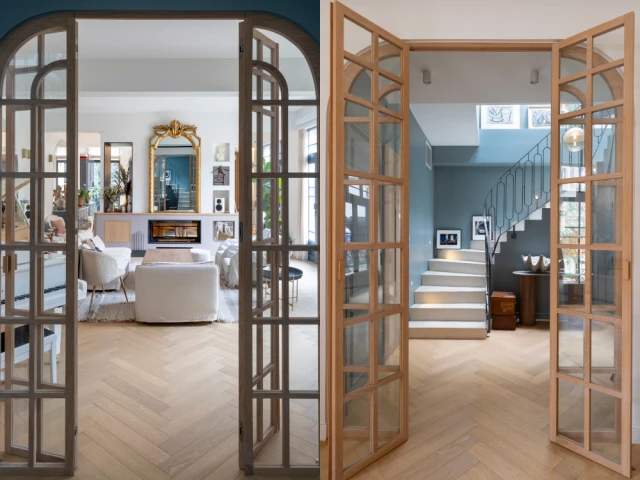 Le nouvel escalier et sa verri&egrave;re 