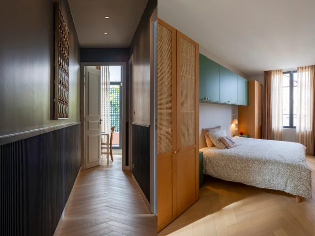 Le couloir et une chambre d'enfant 