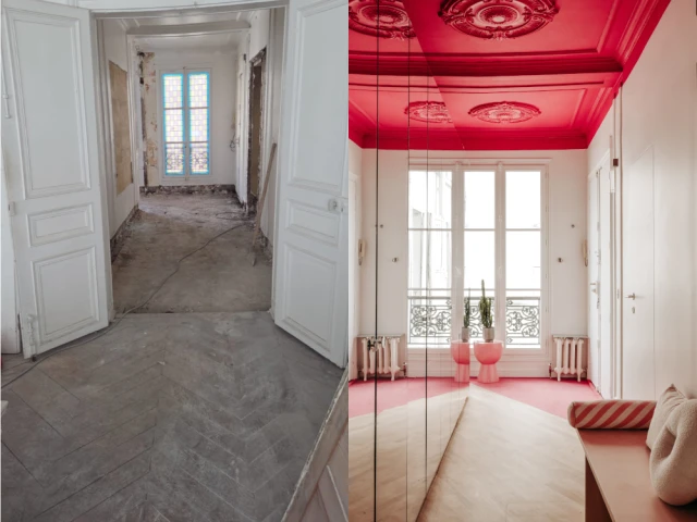 Le couloir b&eacute;n&eacute;ficie de sa propre fen&ecirc;tre qui illumine le sas &agrave; l'entr&eacute;e