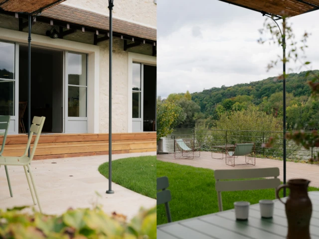 L'ext&eacute;rieur de la maison apr&egrave;s les travaux 
