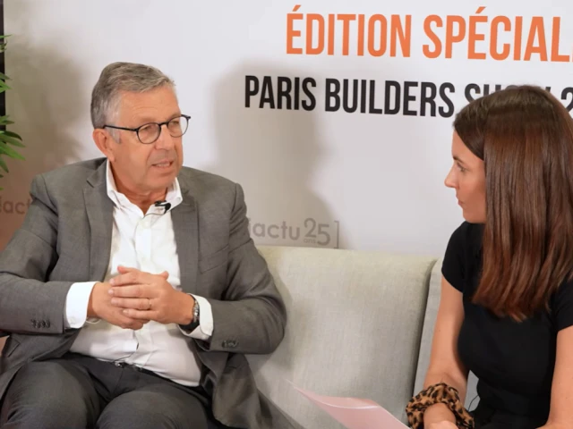 Hubert Maitre, secr&eacute;taire g&eacute;n&eacute;ral de l'Afisb, lors de l'Edition Speciale de Batimat 