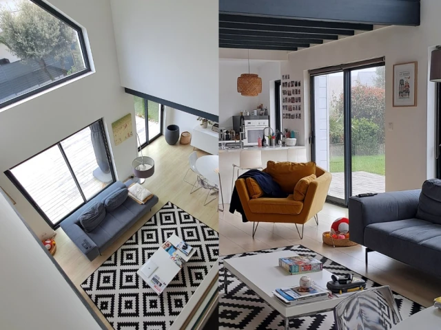 Le salon avant la r&eacute;novation 
