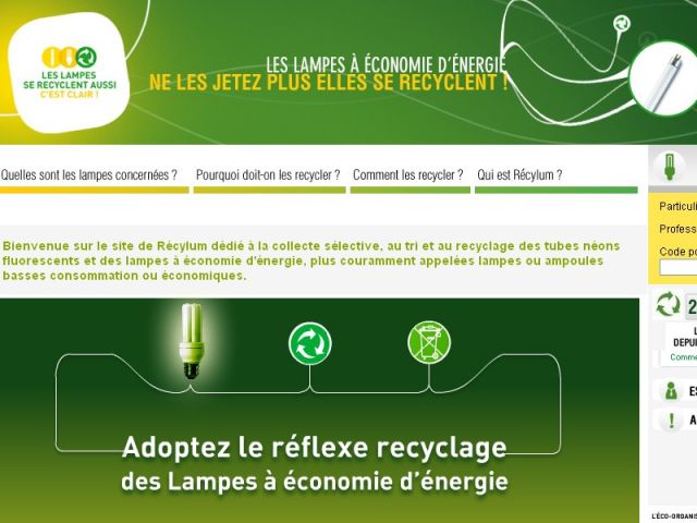 Recylum - lampes - recyclage