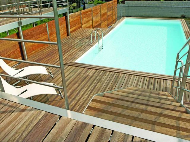 Terrasse de piscine Wood-Line