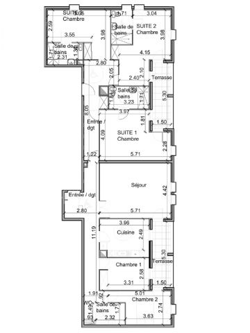 Plan de l'appartement