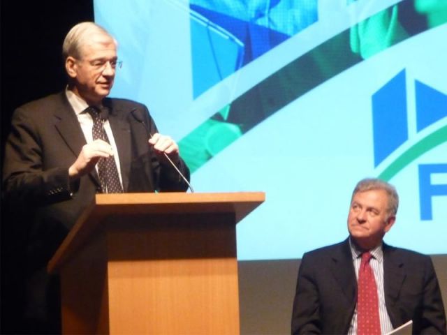 Didier Ridoret (FFB) et René Pallaincourt (Fnaim), le 13 janvier 2009.